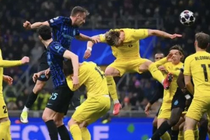 欧冠八分之一决赛附加赛 国米总分2-5出局