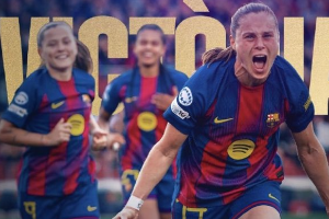 欧冠女足1/4决赛次回合 巴萨6-0皇马晋级4强